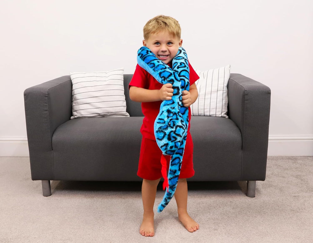 Toyland giant snake fabric close-up highlights soft, huggable texture.