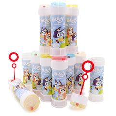 Toyland party bags idea featuring Bluey bubbles as gifts