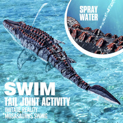 Toylefun Mosasaurus detailed-scale design boosts realism for dinosaur fans