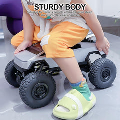 toylefun RC truck with LED headlights enhances visibility during night off-road exploration