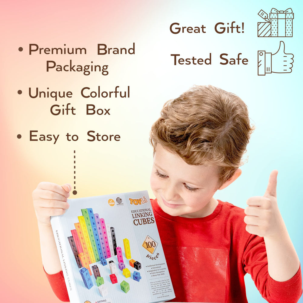 TOYLI classroom-ready learning toys: vibrant math blocks for centers.