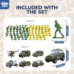 TOY Life Army Men diecast vehicles for durable battle scenes