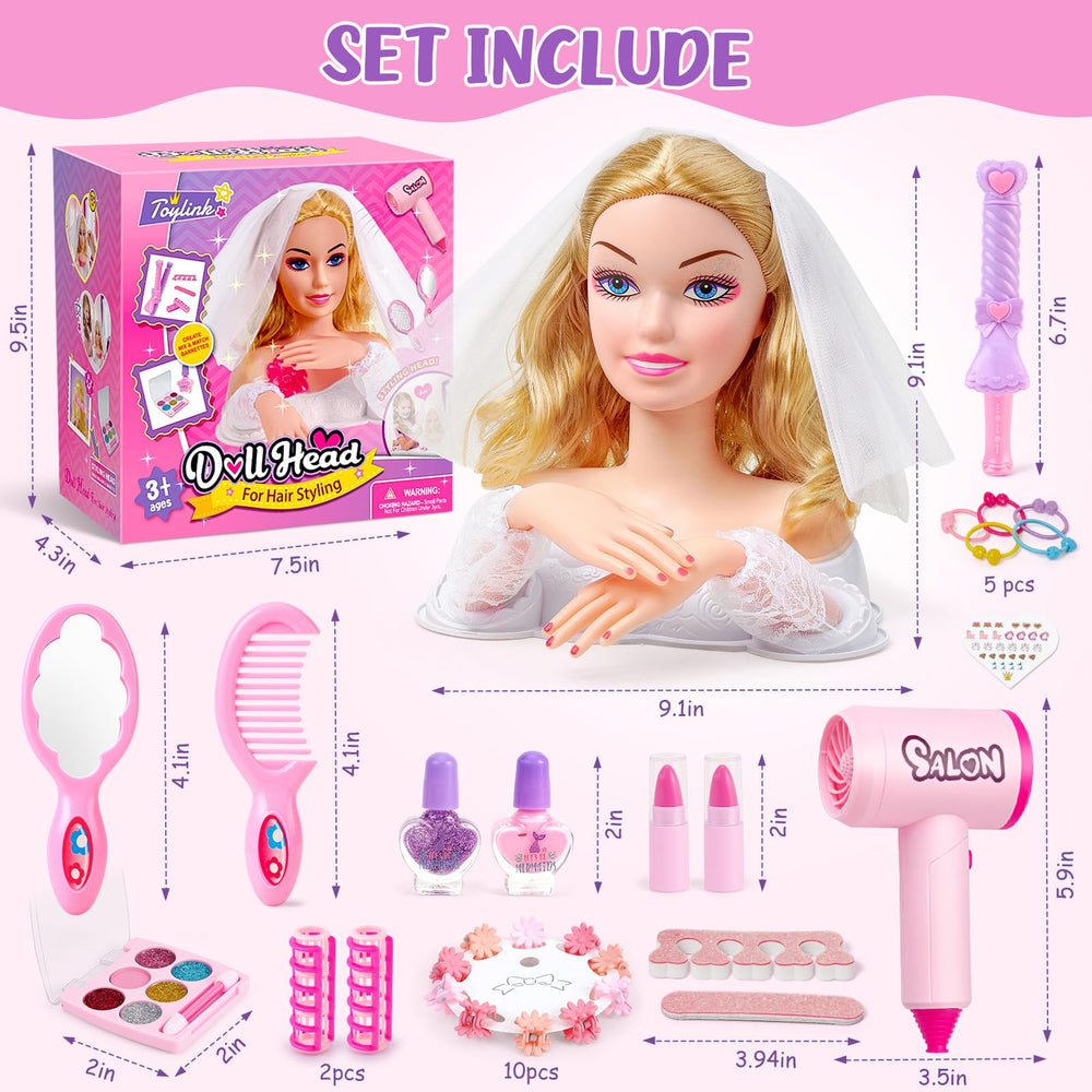 Toylink daisy-clips keep hair in place with colorful accents.