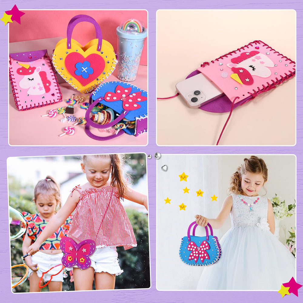 Toylink kit: child-friendly photo frame project with bright felt pieces