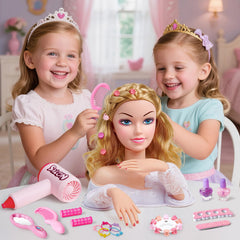 Toylink hair-rollers help secure curls for creative bridal looks.