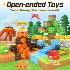 Toylogy Dinosaur Forest Landscape Blocks spark creative builds for early learners