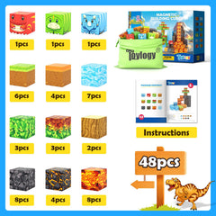 Toylogy MagWorld Dino Edition family-play setup promotes shared learning moments
