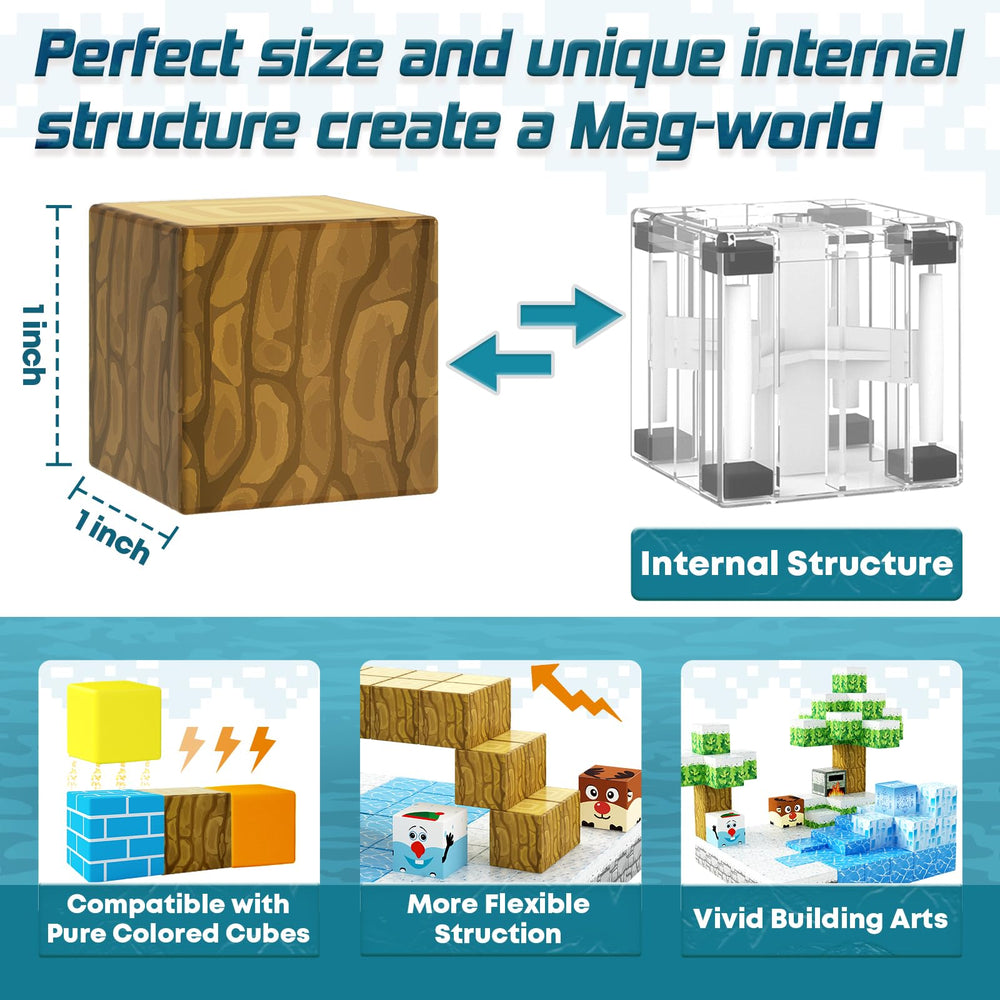 Toylogy magnetic blocks colorful pieces offer tactile, sensory-friendly building fun