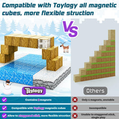Toylogy magnetic blocks tower construction highlights easy connect-and-build for small hands