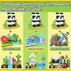 Toylogy Panda Park scene invites cooperative exploration of a panda habitat with magnets.