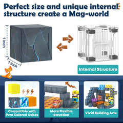 Toylogy safe non-toxic magnets ensure durable, kid-friendly construction play.