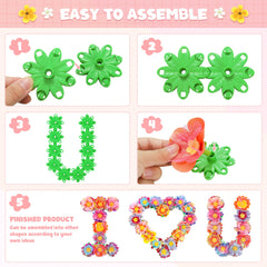 Toyly splicing craft base and petals for DIY designs.