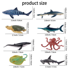 TOYMANY Blue Shark figurine for classroom displays and imaginative play
