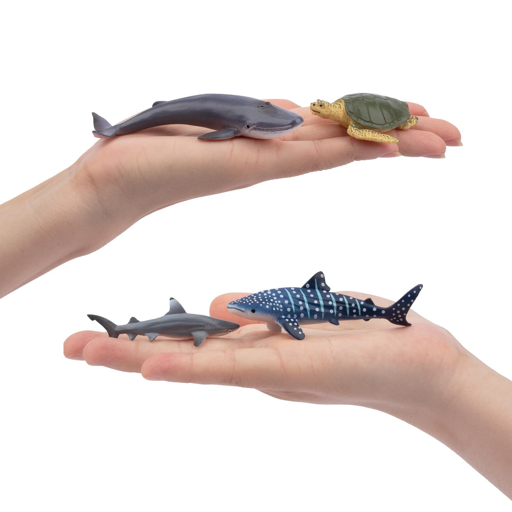 TOYMANY Hammerhead Shark figurine enhances cake toppers and party centerpieces