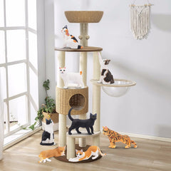 Toymany cat figurines in sitting poses for classroom storytelling