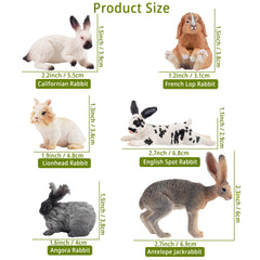 Toymany Easter bunny figure English Spot rabbit for classroom dioramas