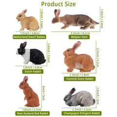 Toymany Easter bunny figure Lionhead rabbit for storytelling decor