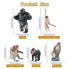 Toymany squirrel monkey figurine, compact size ideal for small hands.