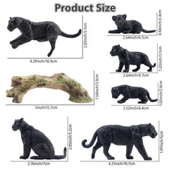 Toymany panther cub figure adds adorable detail for nurturing animal stories.