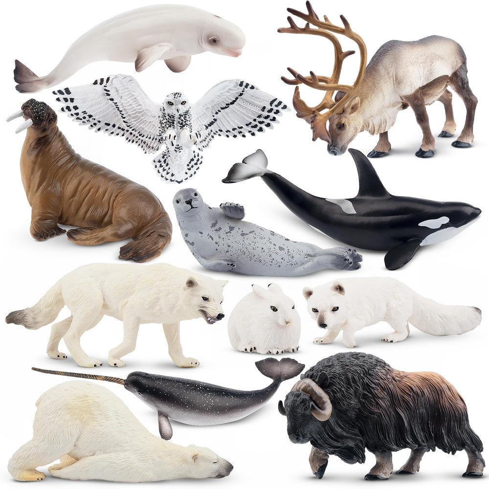 Toymany polar bear figure for imaginative Arctic play and display