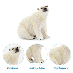 Toymany polar bear figures support educational play, storytelling, and crafts