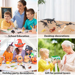 TOYMANY Red Scorpion figurine enhances themed party decor and imaginative play