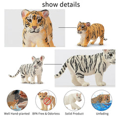 Toymany safari leopards figures set with realistic spots for playful exploration