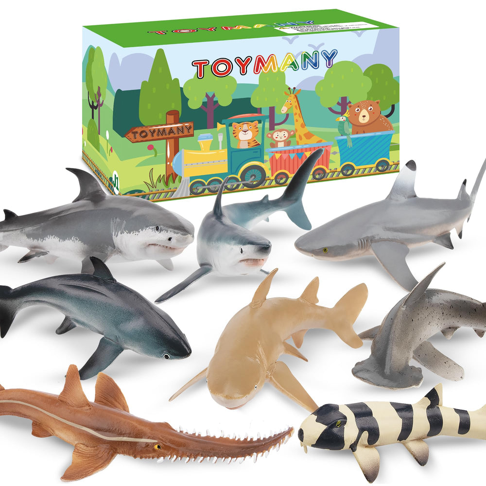 Toymany Saw Shark toy figure for bath time and imaginative play