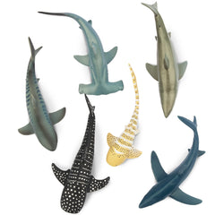 Toymany hammerhead shark figurine with detailed paint for display