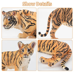 Toymany tiger cubs group supports early counting and friendly animal learning.
