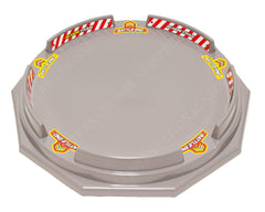 TOYMECA Decagon Stadium front view, a spacious 25-inch arena for 4–6 players.