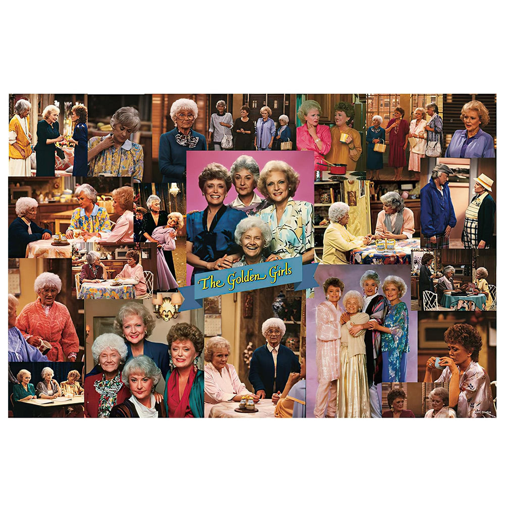 Toynk The Golden Girls collage puzzle 1000-piece, perfect for family game night.