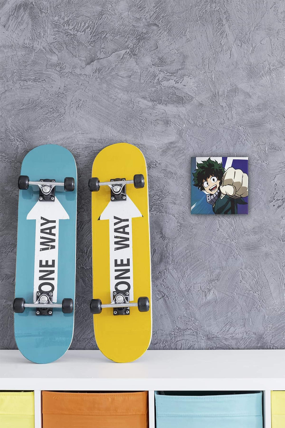 Deku canvas art from Toynk LookSee box with vibrant green tones
