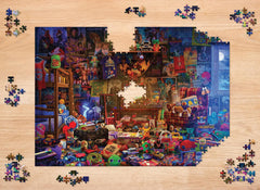 Toynk Millennial Dream Room puzzle artwork close-up highlighting 80s-90s references.