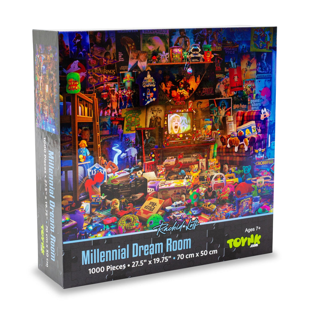 Toynk Millennial Dream Room jigsaw pieces interlock cleanly for quick assembly.
