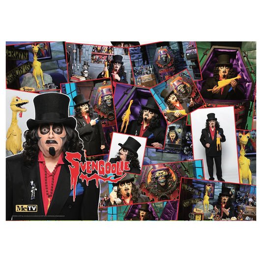 Toynk Svengoolie collage puzzle cover—officially licensed, ideal for immersive at-home fun.