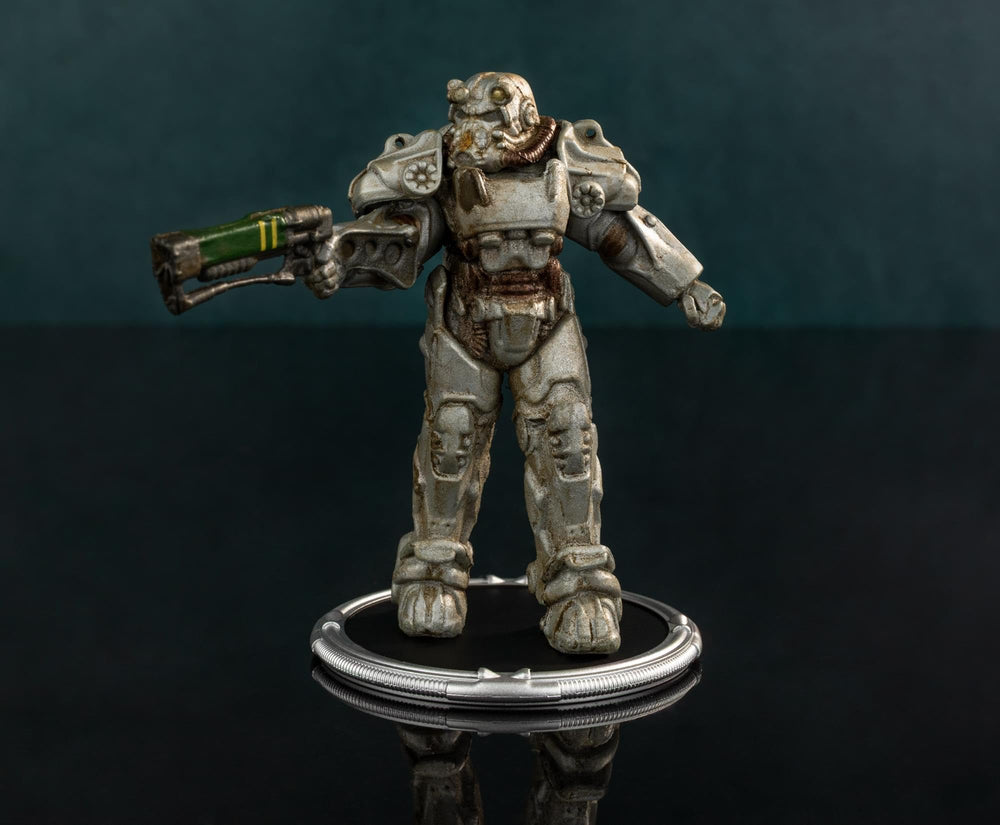Toynk T-60 armor with laser rifle pose for immersive Fallout setup.