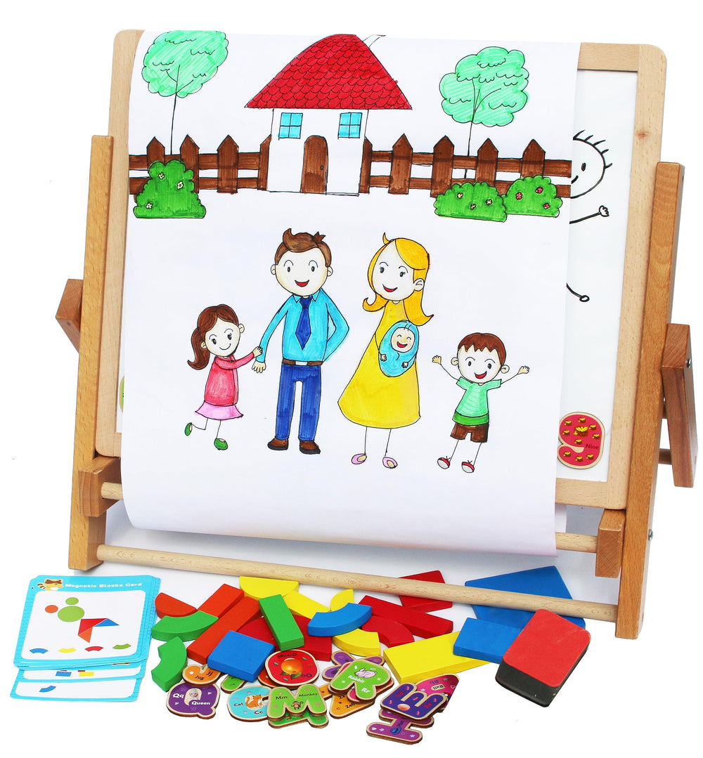 Magnetic letters and numbers to support early literacy and counting