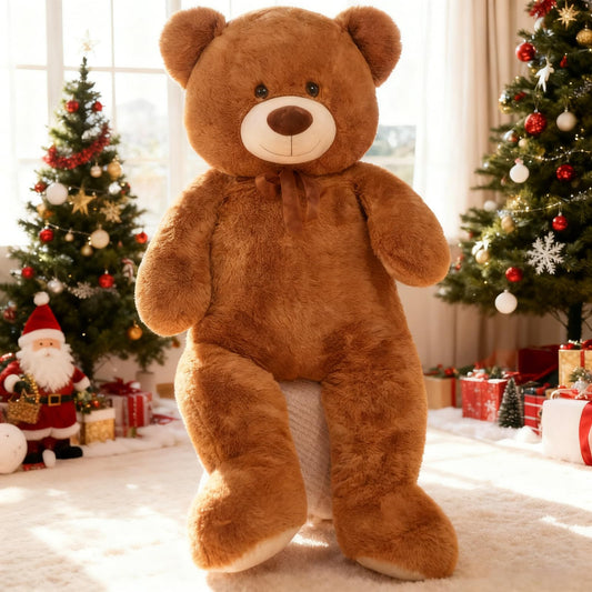 Toys Studio 51-inch teddy bear body close-up showing plush softness for hugs