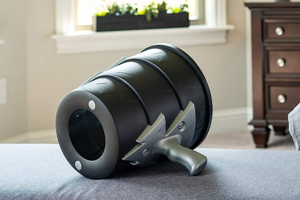 Toysmith Airzooka launch: easy, battery-free fun for indoor targets.