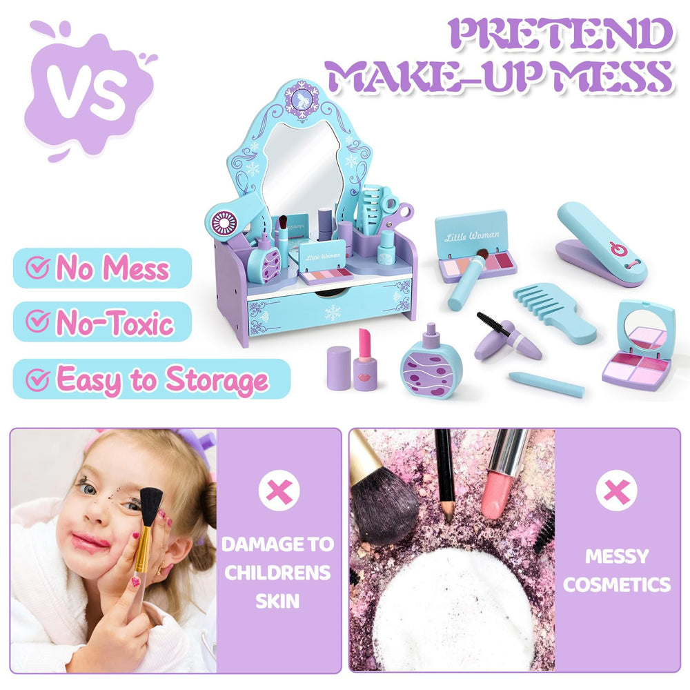 Toyssa hair-styling tools set supports pretend salon play.