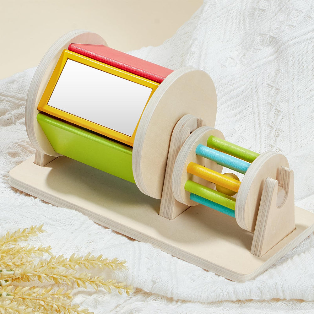 Toyssa rain-sound hourglass introduces gentle auditory differentiation.