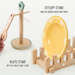 Toyssa soft-color wooden design protects small hands during play