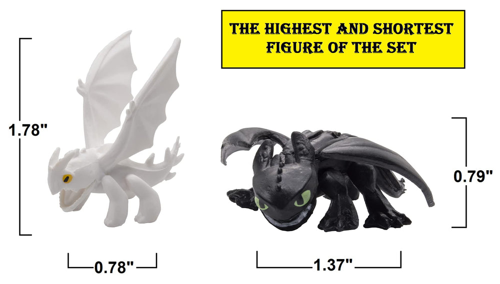 Toysvill dragon mini figures with dynamic wings ideal for vibrant party setups