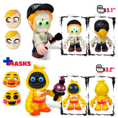 Toysvill Radioactive Foxy mini figure for dynamic display scenes