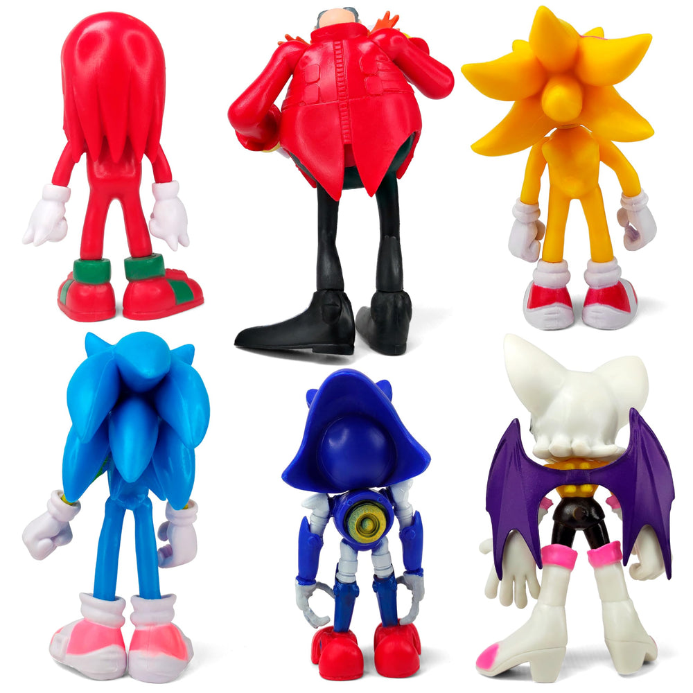 Toysvill Sonic cake topper figurines enhancing cakes with familiar characters