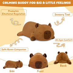 TOYSYM capybara plush durable stitching for lasting play sessions.