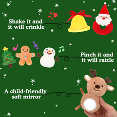 TOYSYM My First Plush Christmas Box bell plush for gentle jingling fun
