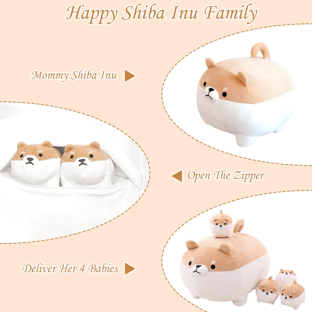TOYSYM Shiba Inu plush doubles as a decorative pillow for home or car.