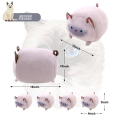 TOYSYM Siamese Cat plush fabric—high-quality, skin-friendly material for gentle hugs.